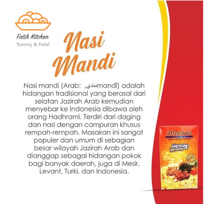 

gr011ttr Merhan Hemat - Nasi Mandi ( Beras Basmati & Bumbu ) Sv012Ss