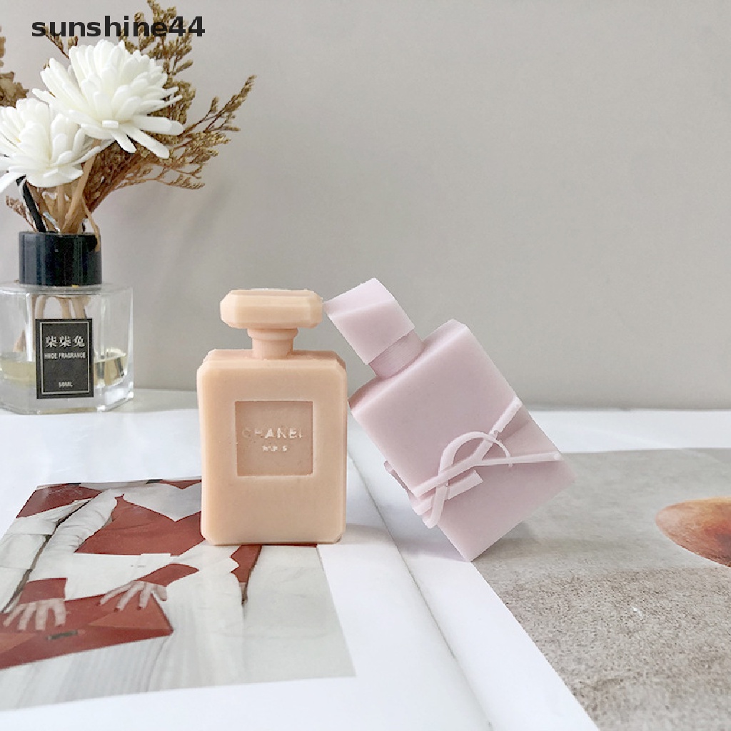 Sunshine Cetakan Lilin / Sabun DIY Bentuk Botol Parfum Bahan Silikon