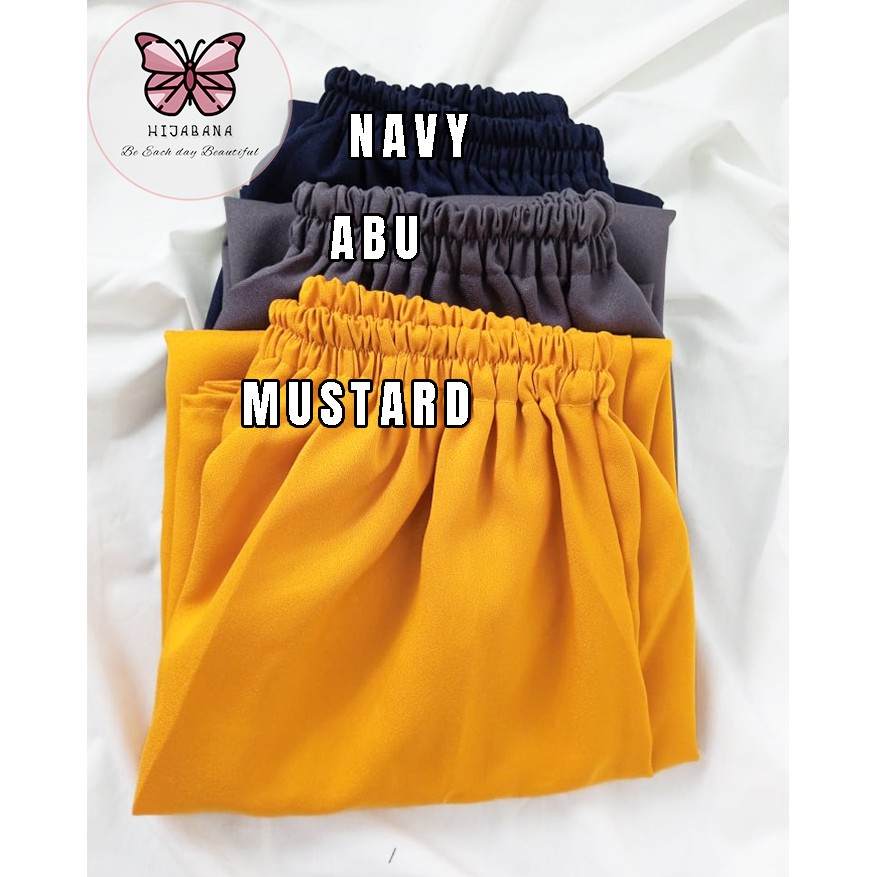 Rok Moscrepe Premium Tebal - Rok Polos Muslimah - Rok Panjang Moscrepe Mayung-3