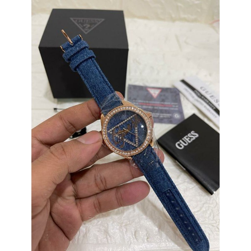 JAM TANGAN PRIA WANITA | RANTAI | KULIT | KARET | MURAH | WANITA GUESS W0456L6 ORIGINAL