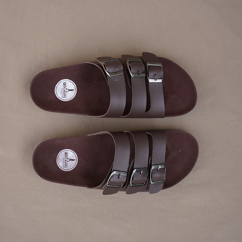 BAYAR DI TEMPAT!! Sandal Casual Pria Walkers Gepser 3 Coklat Sendal Slide Puyuh Kasual Slop Santai