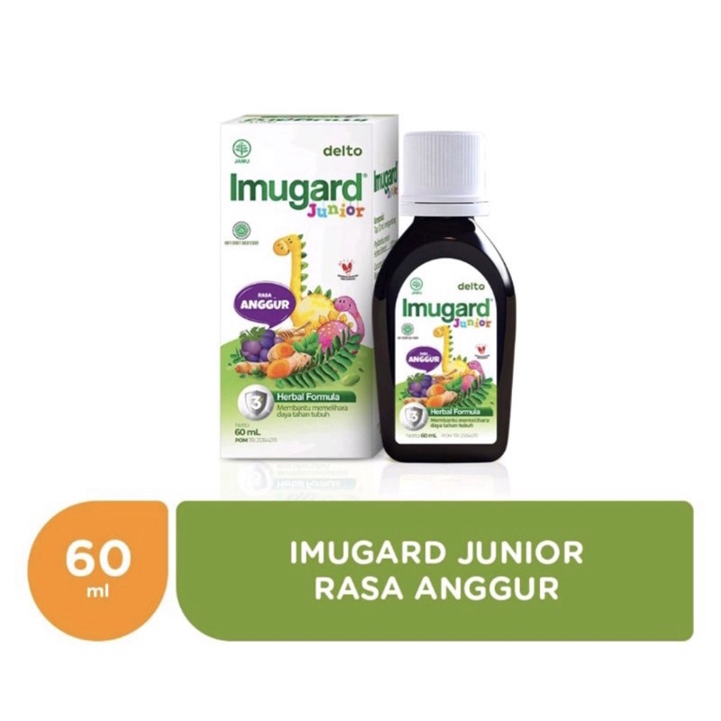 ⭐️ MANDIRI ⭐️IMUGARD JUNIOR • RASA ANGGUR • HERBAL • MEMELIHARA DAYA TAHAN TUBUH •