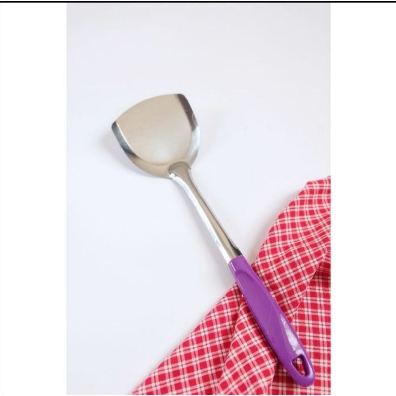 Spatula stainless steel alat masak penggorengan sodet sutil masak