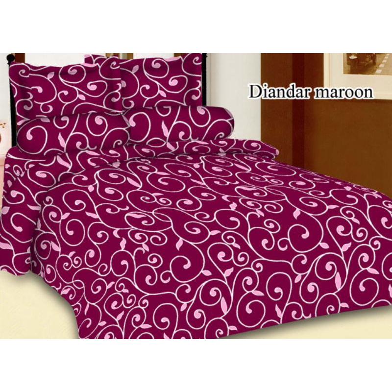 SPREI ROSE BLUE MURAH UKURAN 180X200 DENGAN 2 SARUNG BANTAL 1 SARUNG GULING TERMURAH