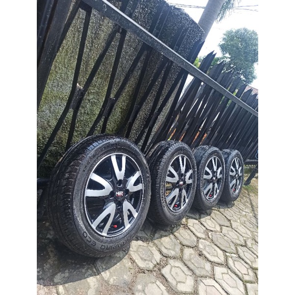 4 Velg ring 14 PCD 100+Ban 175/65 layak pakai