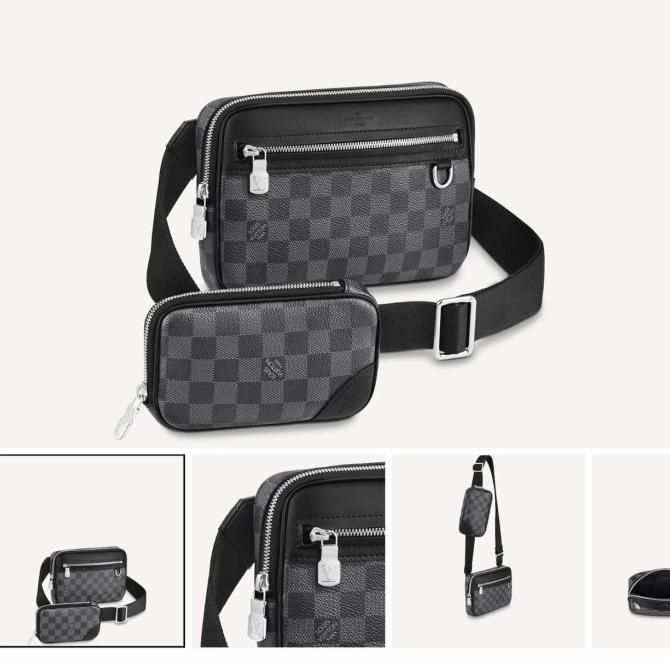 LV 763 - TAS SELEMPANG PRIA BRANDED - MEN'S SLING BAG MIRROR 1:1 ORI DSAD15E2
