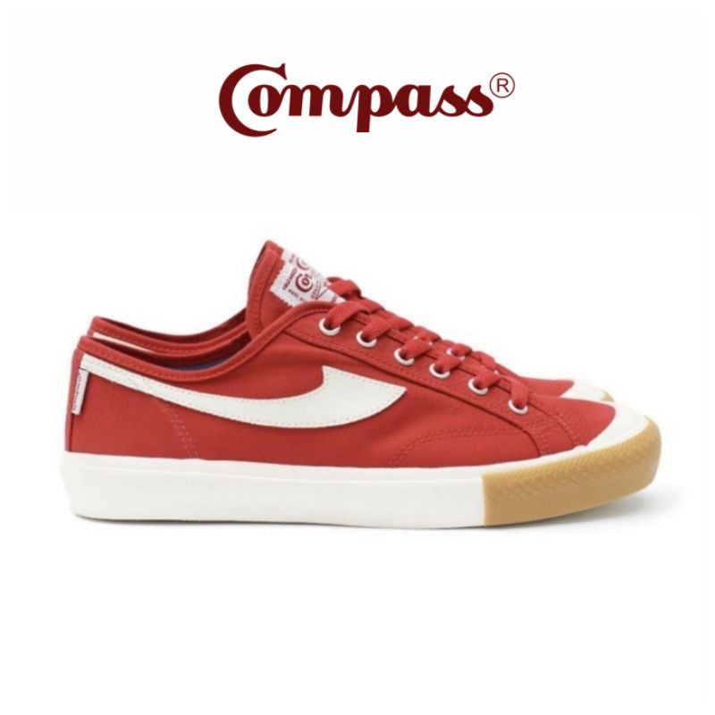 Sepatu COMPASS Gazelle Low REDGUM Merah Size 42
