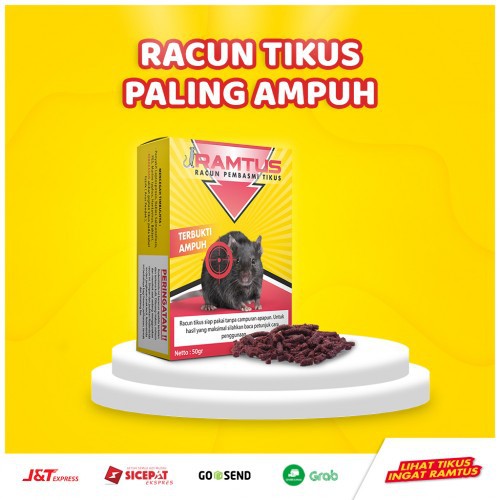 RACUN TIKUS RAMTUS ORIGINAL 50gr/PEMBASMI HAMA TIKUS RAMTUS PALING AMPUH