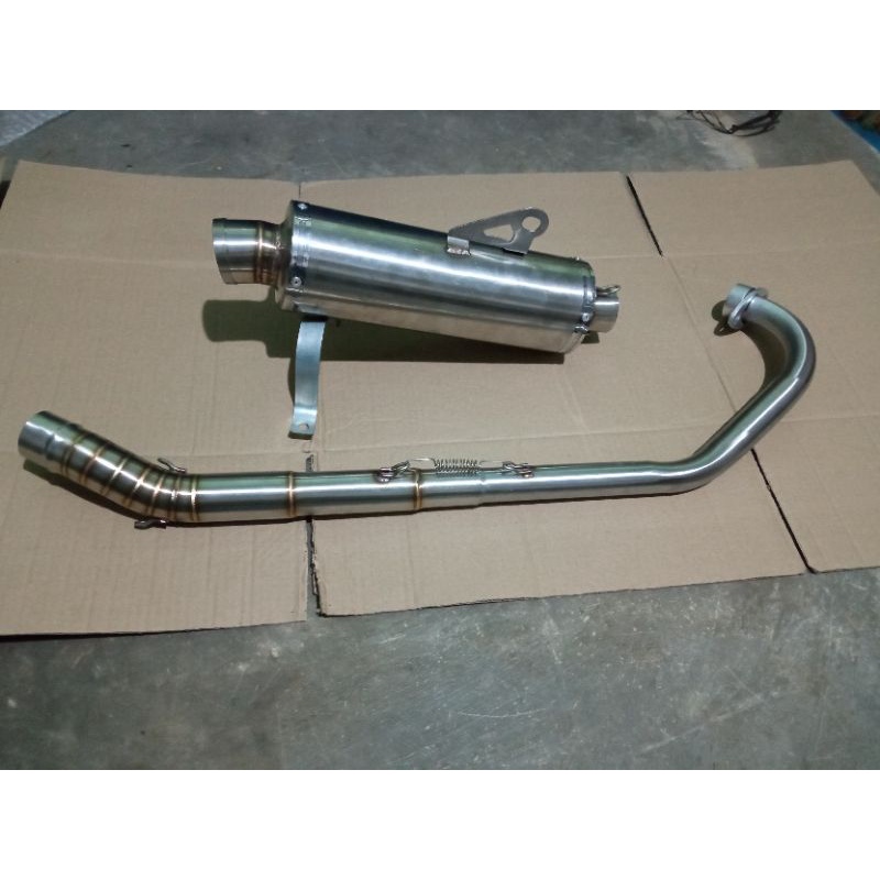 knalpot racing costum Jupiter MX inlet 38