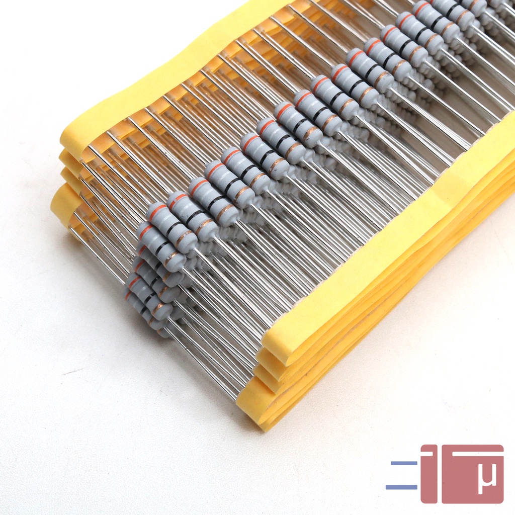 x10 Resistor 39R 39 Ohm 1W Metal Oxide 5% Taiwan Kaki Tembaga