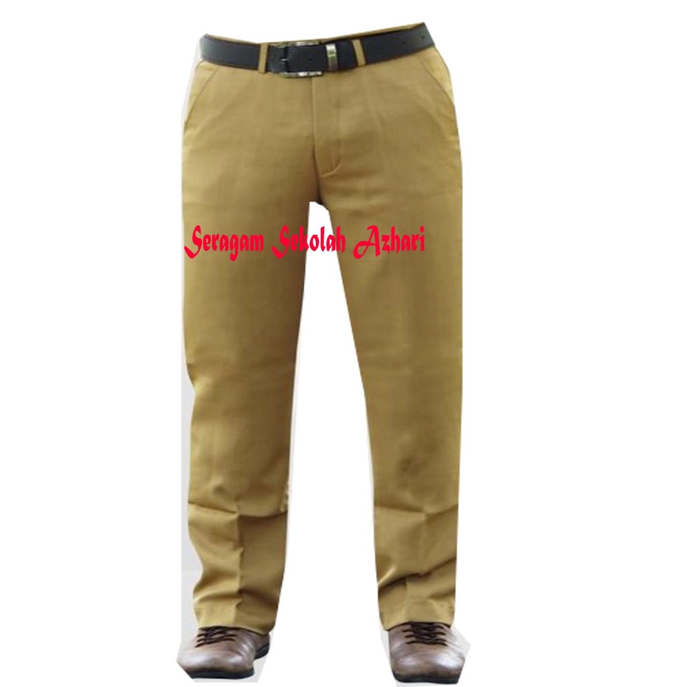 CELANA PNS PEMDA PRIA WARNA KHAKI MUDA BAHAN TWIS LICIN/CELANA PEMDA-CELANA PNS/SERAGAM PNS GURU LAK