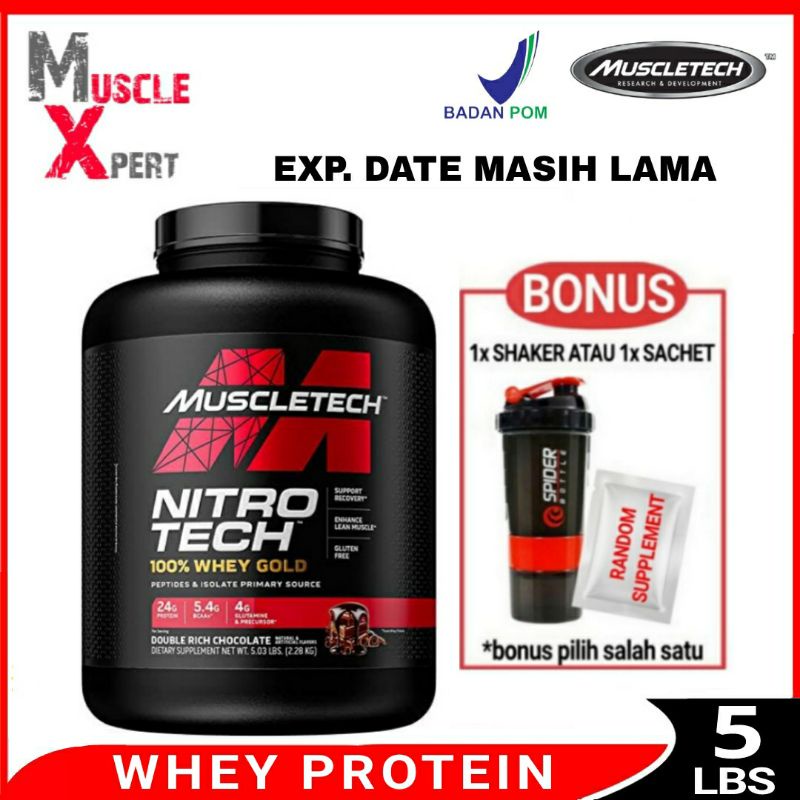 Muscletech Nitrotech Whey Gold 5 Lbs BPOM Muscletech Nitrotech Gold Whey 5Lbs Muscletech Nitro Tech 
