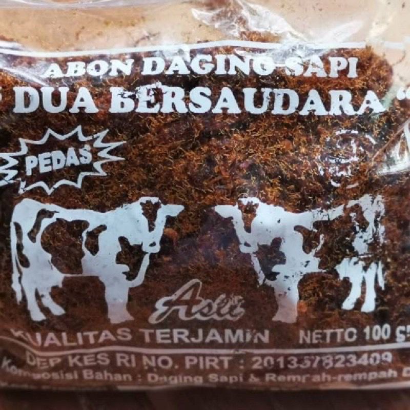 Abon Daging Sapi Manis/Pedas 250gr DUA BERSAUDARA