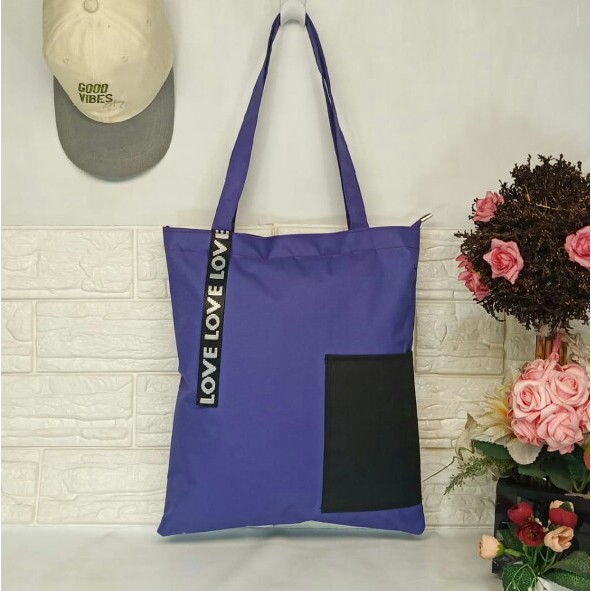 TOTE BAG WANITA RESLETING/TOTEBAG WANITA BAHAN KANVAS BISA CUSTOM SABLON UNTUK SEMINAR,PROMOSI,ULTAH