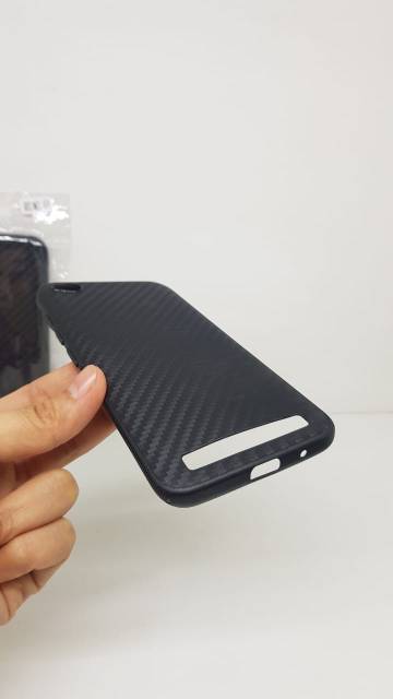 Soft Case Redmi 5A 5.0 inchi Black TPU Fiber Carbon Xiaomi Redmi 5A Prime Casing Xiaomi 5A Redmi5A