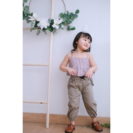 Jogger Anak Girl LittleBee Size 1-5thn Jogger Anak Murah Smilee CBKS S23