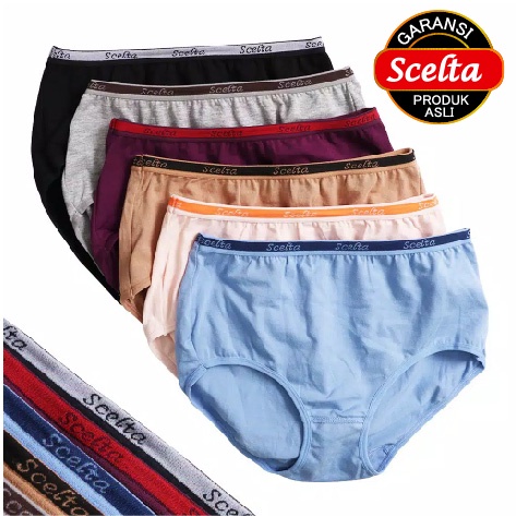 Cd Celana dalam Maxi Scelta Underwear List Brand Original Katun