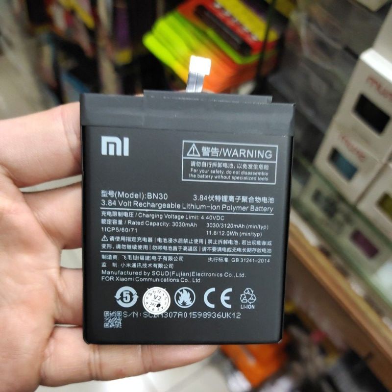 XIAOMI MI 5X / A1 / NOTE 5A / BN31 , XIAOMI REDMI 4A / BN30 , XIAOMI REDMI 5A / BN34 , XIAOMI REDMI NOTE 4X / BN43 baterai battery batre