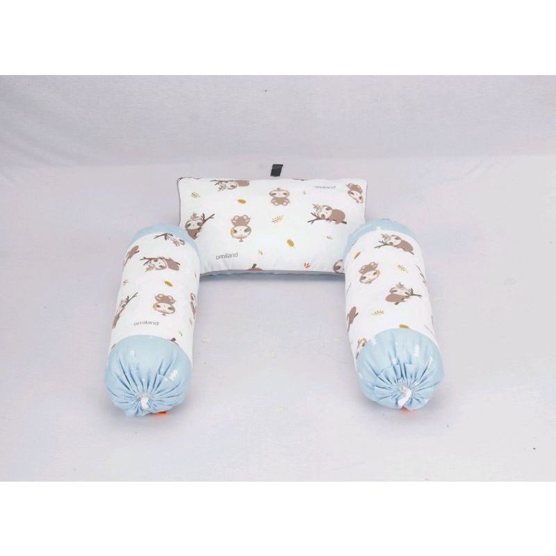 Omiland Bantal Guling Set &amp; Bantal Peyang Sloth Series