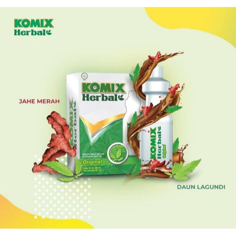 Komix herbal Syrup 15 ml isi 4 botol /Komix obat batuk herbal /Komix termurah