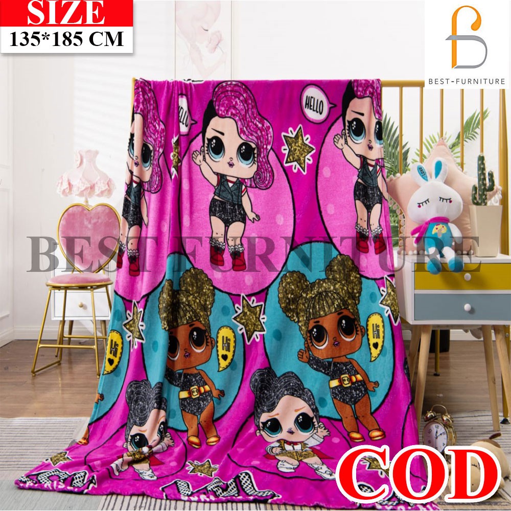 COD BEST Selimut Anak Karakter Selimut Bulu Halus Super Lembut uk 150x200