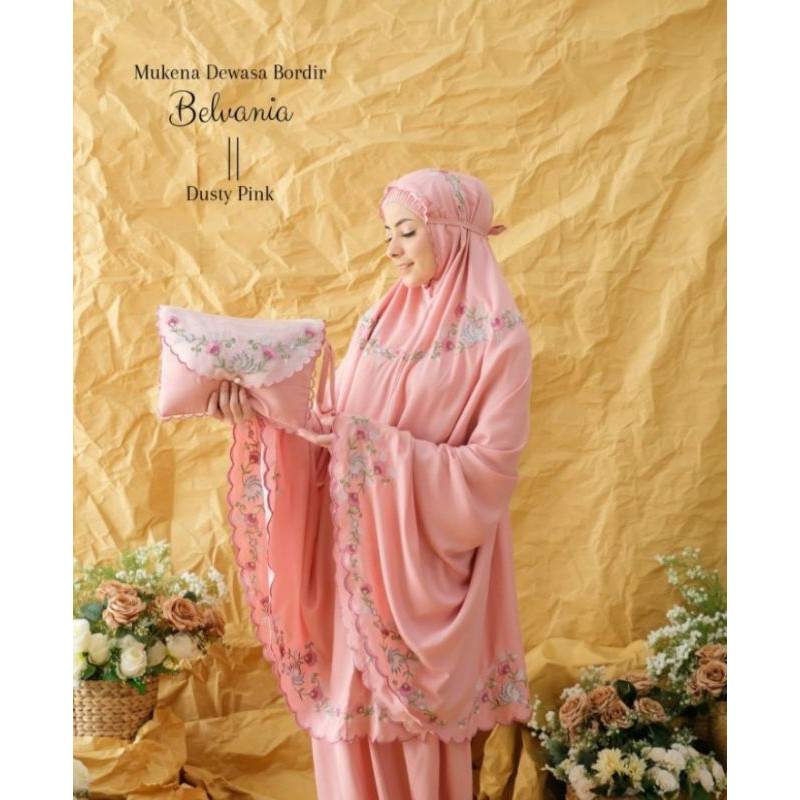 Mukena Dewasa Bordir Mukena Dewasa Terbaru Bordir Belvania