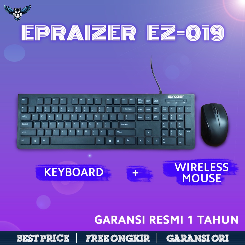 Epraizer Keyboard &amp; Mouse Wireless EZ-019 USB