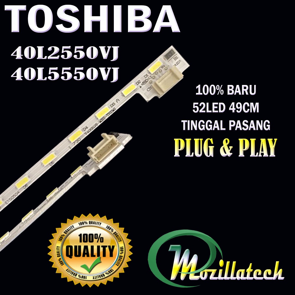 BACKLIGHT TOSHIBA 40L2550VJ 40L5550VJ 40L2550 40L5550 LED BACKLIGHT TOSHIBA 40L2550VJ 40L5550VJ