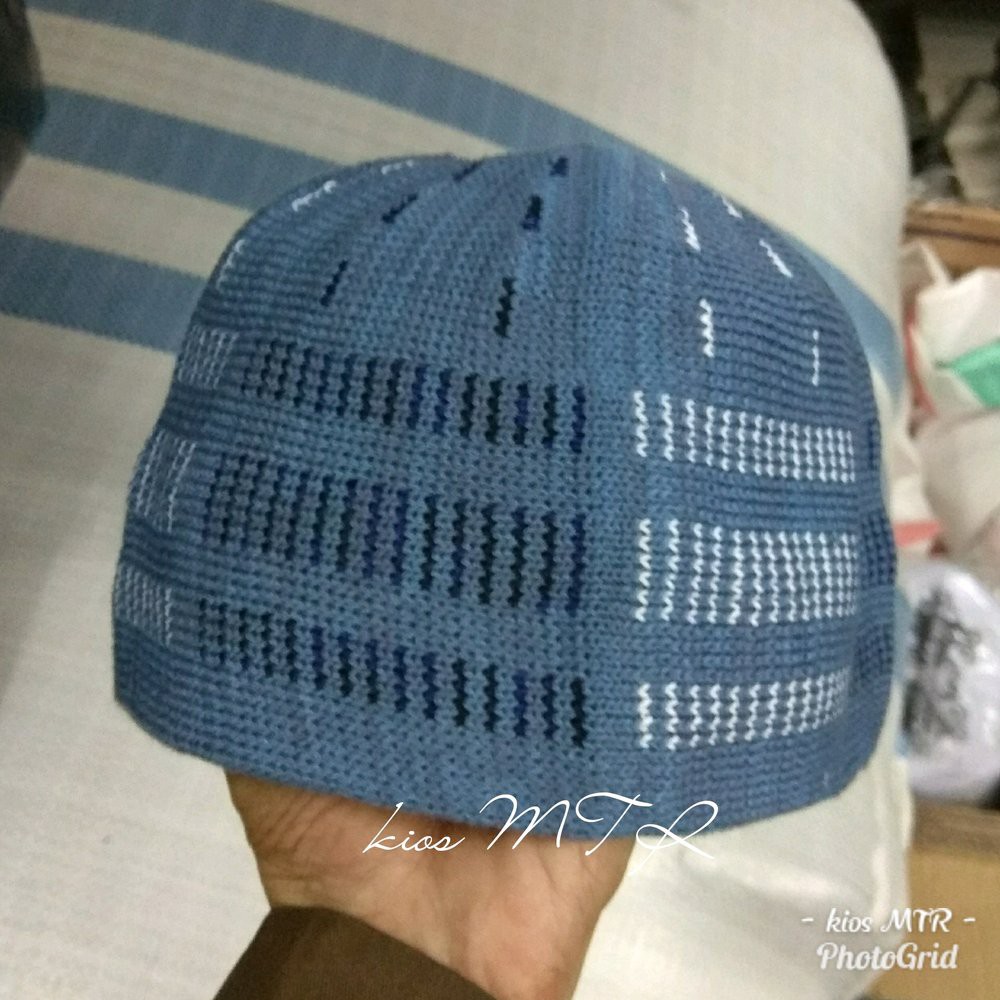 Peci Rajut BB Afrika Al Asas Extra tebal murah Peci Haji Rajut Bulak Balik kopiah songkok terlaris