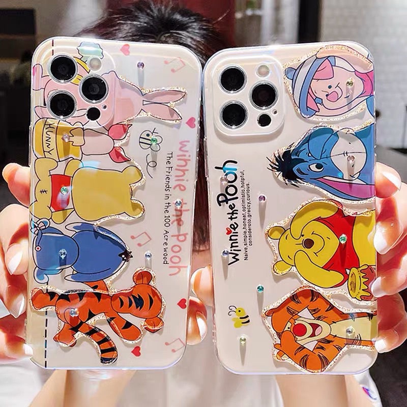 Cute Cartoon Pattern IPhone Case 11 13 12 Pro Max ProMax 7 8 Plus X Xs XsMax Soft Case