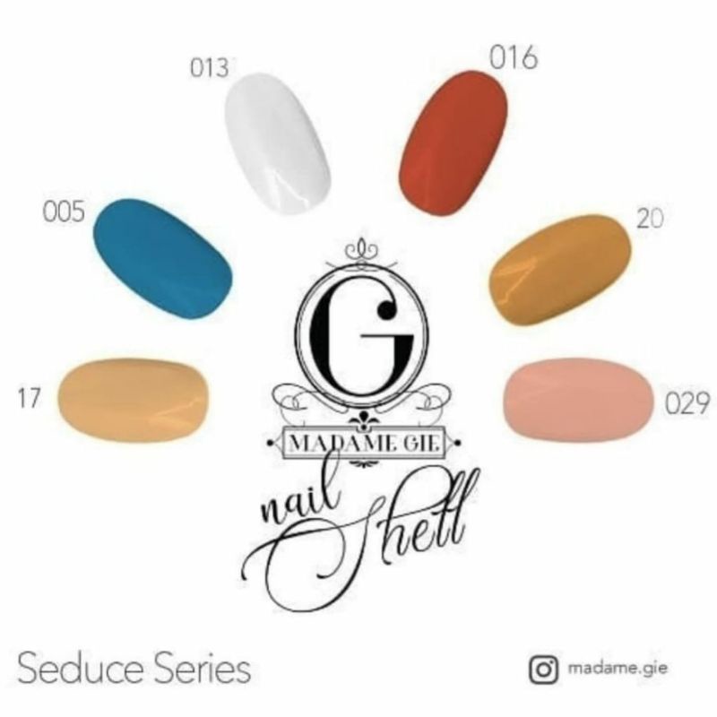 MADAME GIE (Satuan) Nail Shell Peel Off Seduce Series (Satuan) - Cat Kuku / Kutek / Pewarna Kuku