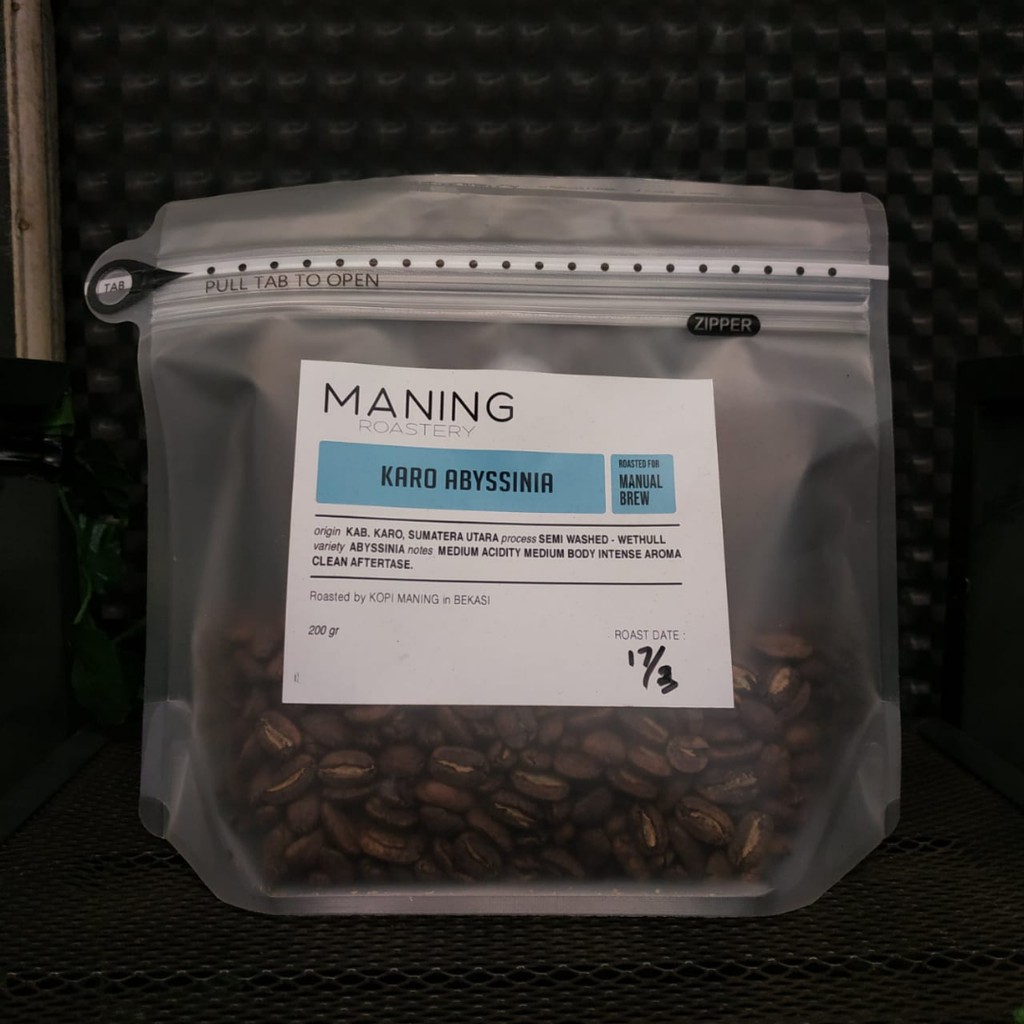 

Biji Kopi Arabika Karo Abyssinia 200 Gram Maning Roastery