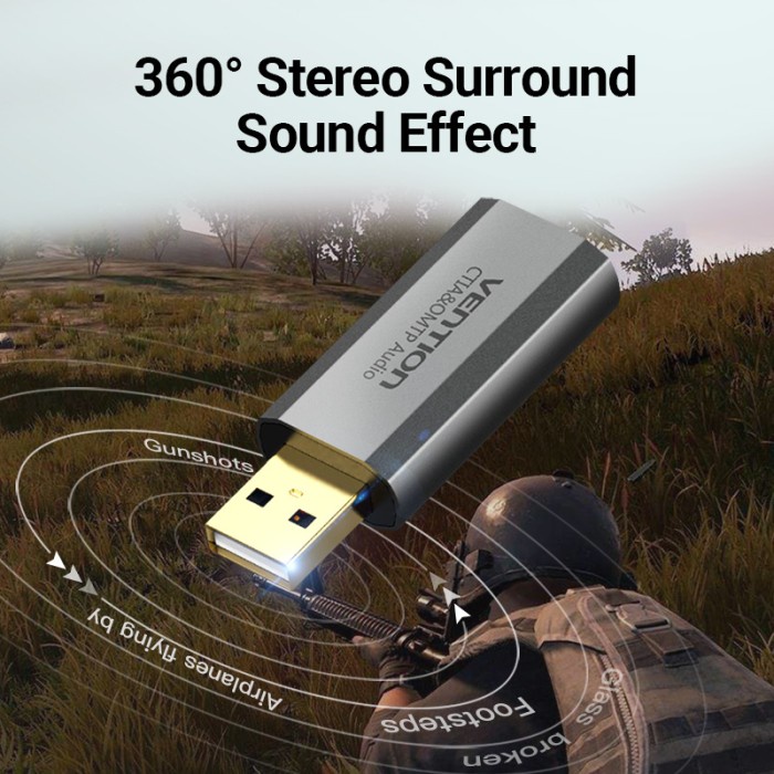 Vention S19 Universal External Usb Sound Card Single Hole Ctia Omtp #98