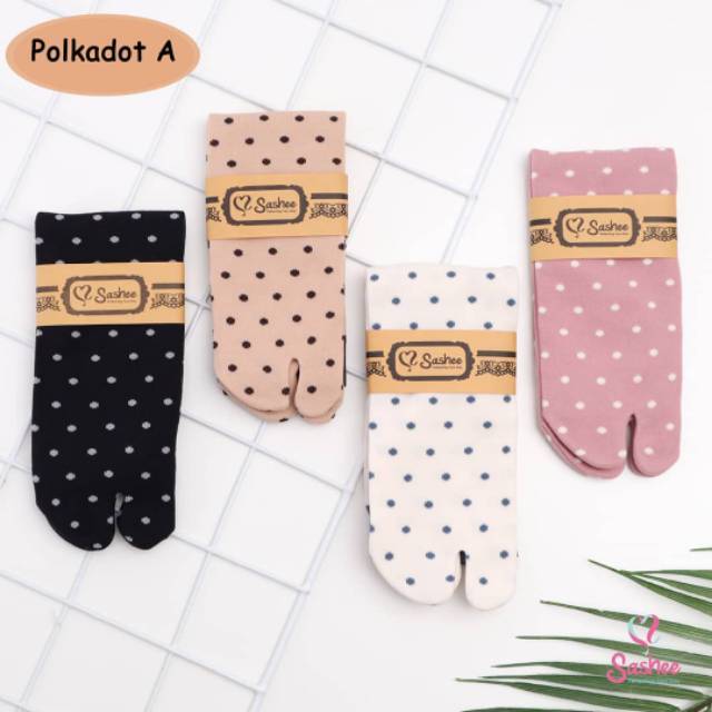  1 pcs Kaos  Kaki  Jempol Polka Dewasa  Rajut  Kaos  Kaki  