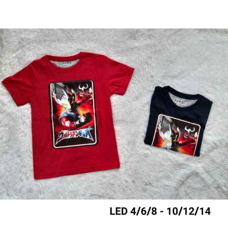 Kaos LED (lampu) anak Ultraman