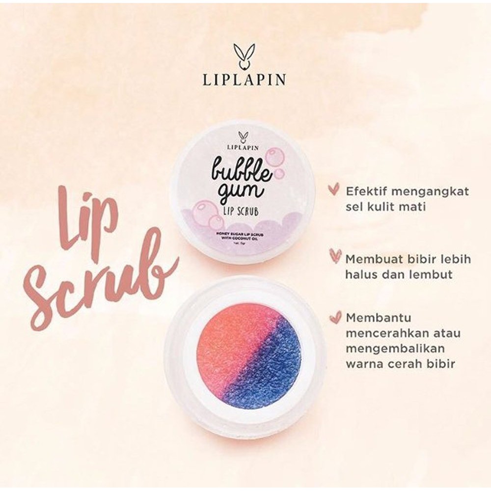 Liplapin Lip Scrub ORIGINAL 15GR BPOM