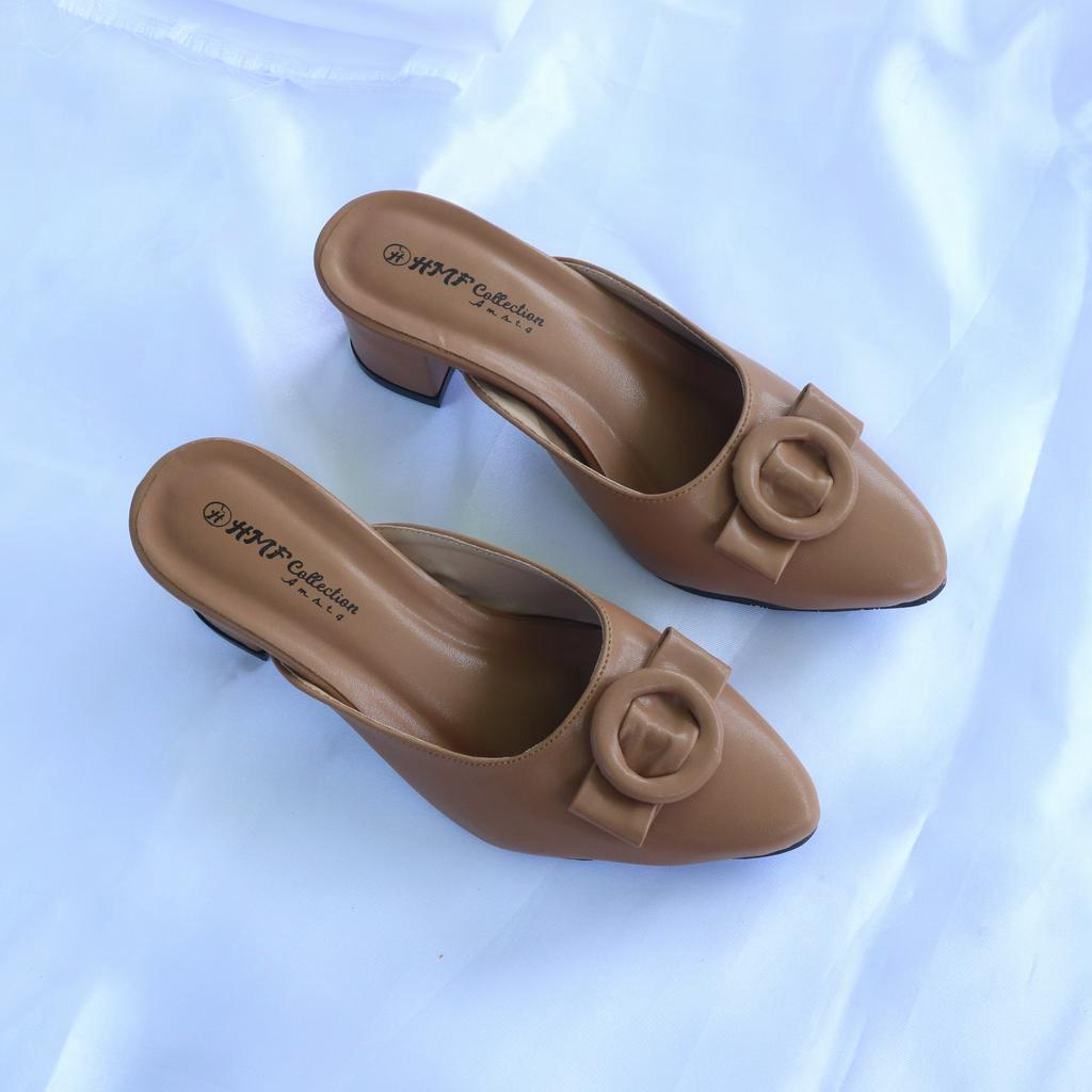 HMF Derniya Heels Mules Wanita RD14