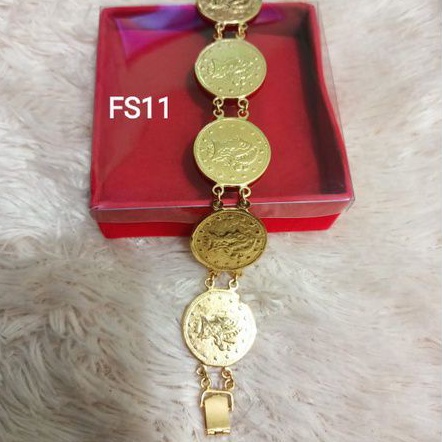 GELANG KOIN REPLIKA EMAS SEPUHAN