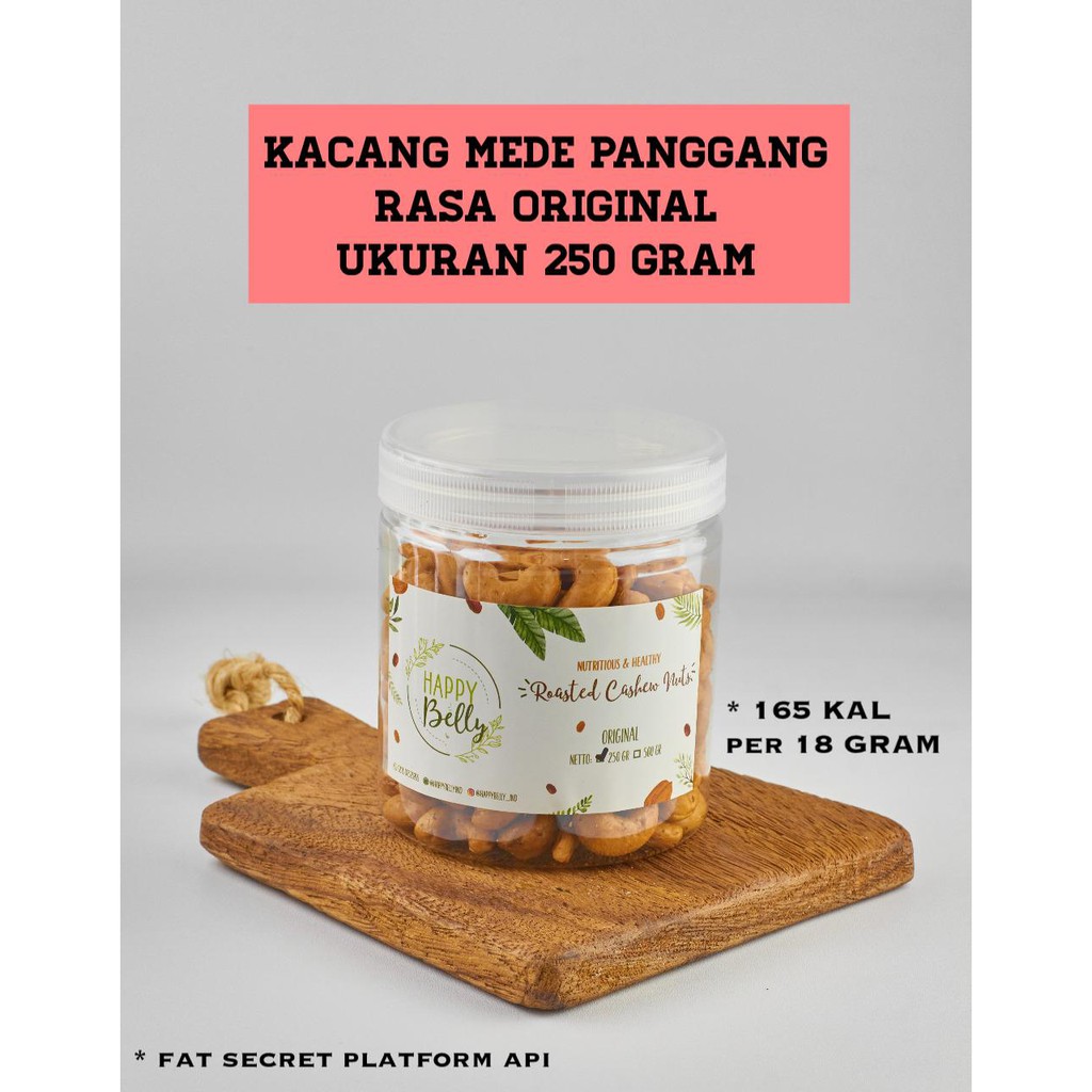 

KACANG METE / MEDE PANGGANG LANGSUNG DIMAKAN RASA ORIGINAL - 250GRAM