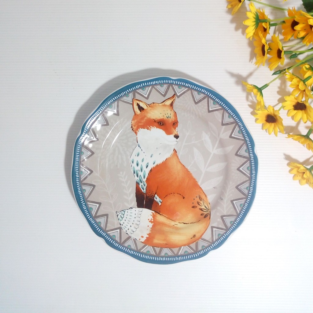 Piring Salad Motif  Shaby / Piring Hias keramik / Piring  Keramik Hias 01079