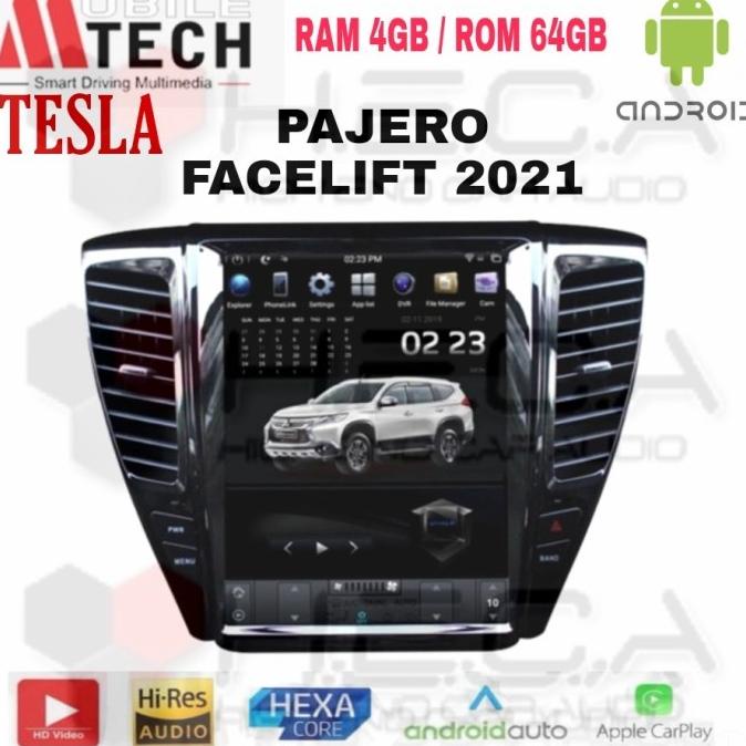 Mtech TESLA Pajero Facelift 2021 12" Android Head Unit 2Din Double Din .