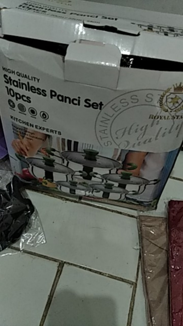 Panci Tutup Kaca Set Isi 5 Pcs