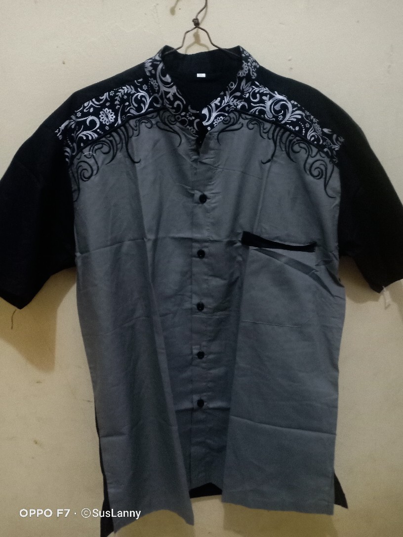 Batik Kalongan | Koko Batik Bordir Size S M L Xl Xxl Lengan Panjang