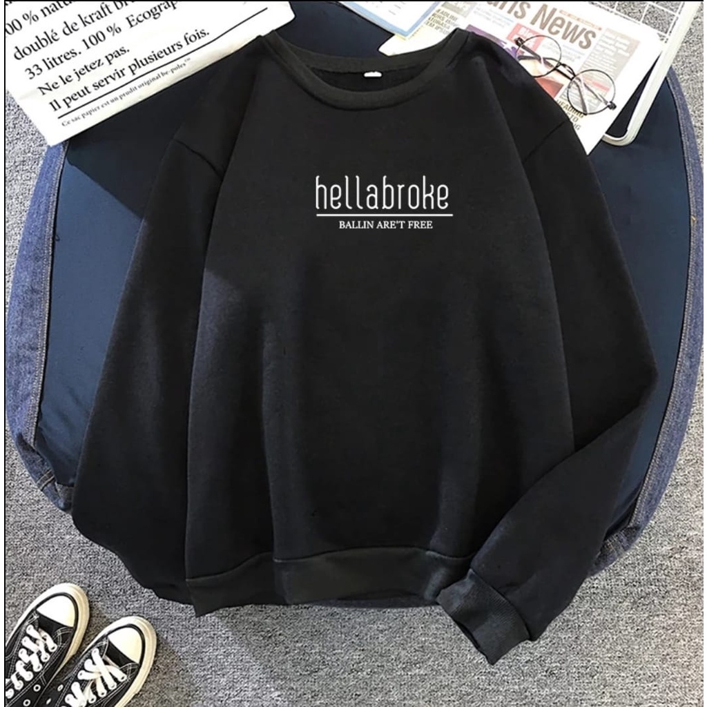 HELLABROKE SWEATER WANITA - ATASAN HALUS TEBAL TERLARIS