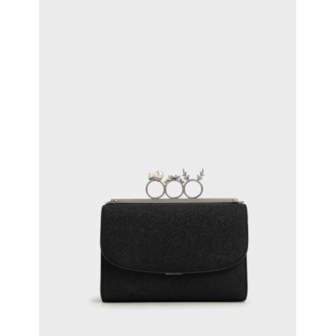 CK KNUCKLE RING HANDLE BAG + FREE BUBBLEWARP