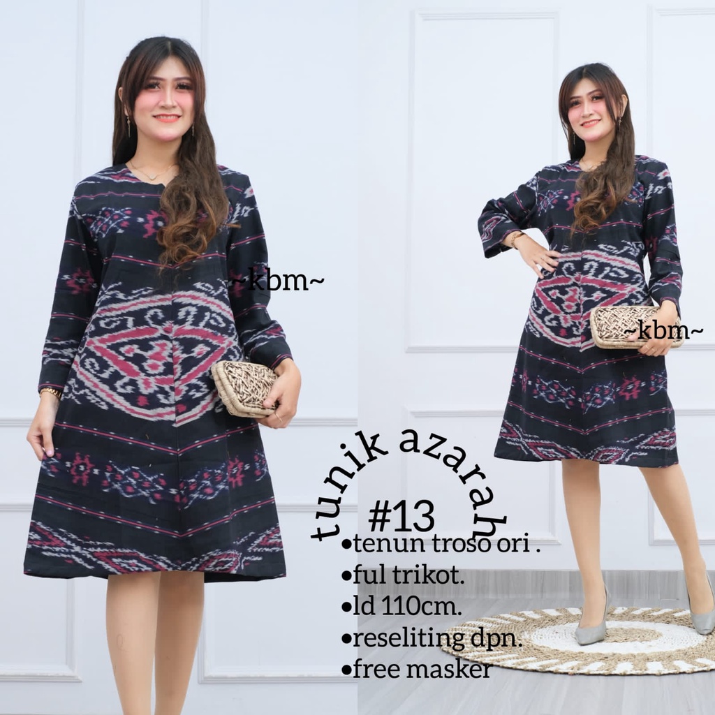 Tunik azarah ori tenun troso lapis tricod