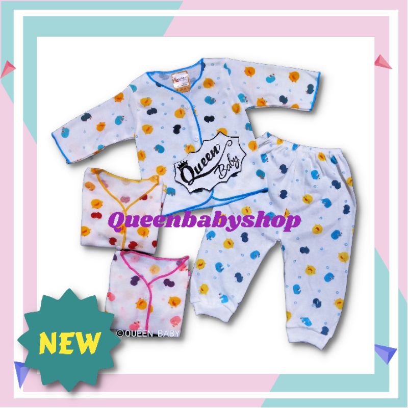 SNI (1 Setel) Setelan DK Piyu Putih Baju PANJANG Celana PANJANG Setelan Bayi Baju Bayi Newborn