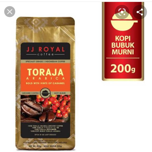 

JJ Royal toraja arabica 200gr