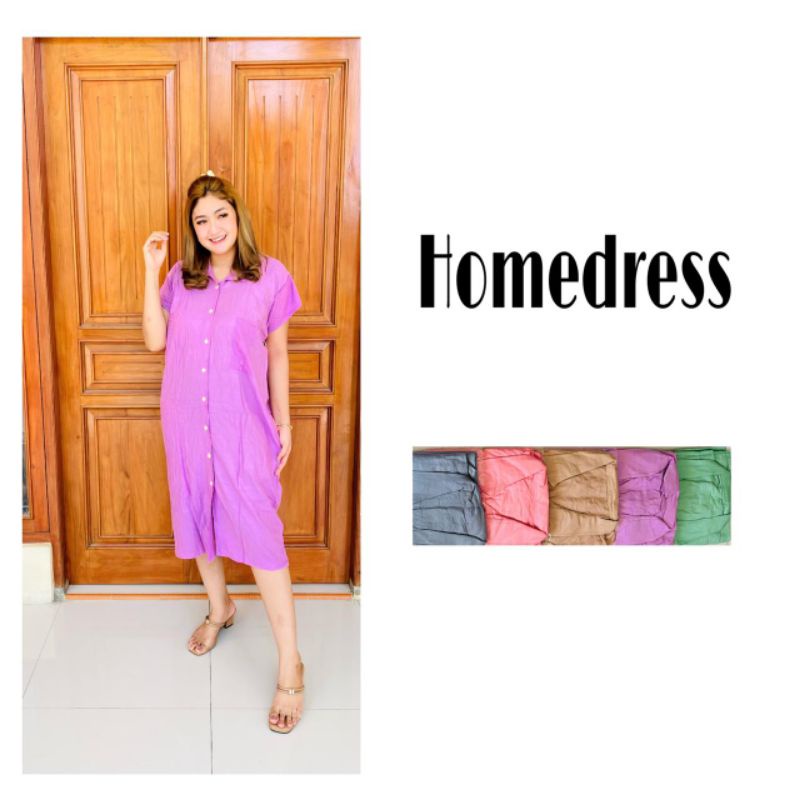 HOMEDRESS DASTER KANCING RAYON POLOS ADEM BUSUI SOLO PEKALONGAN BAJU RUMAHAN ADEM RUFFLE PAKAIAN TID