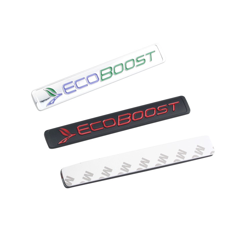 1pc Stiker Emblem Ecoboost Bahan Metal Untuk Mobil Ford F150 Fusion Focus Mustang 5.5